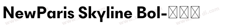 NewParis Skyline Bol字体转换 NewParis Skyline Bol字体转换
